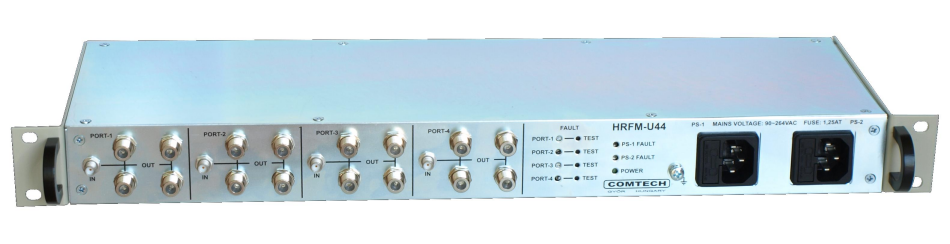 FM band impedance matching splitter with wired logic redundancy