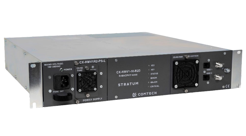 Stratum CorX RMV1-10 - 1x2 segmentable R-MACPHY optical node